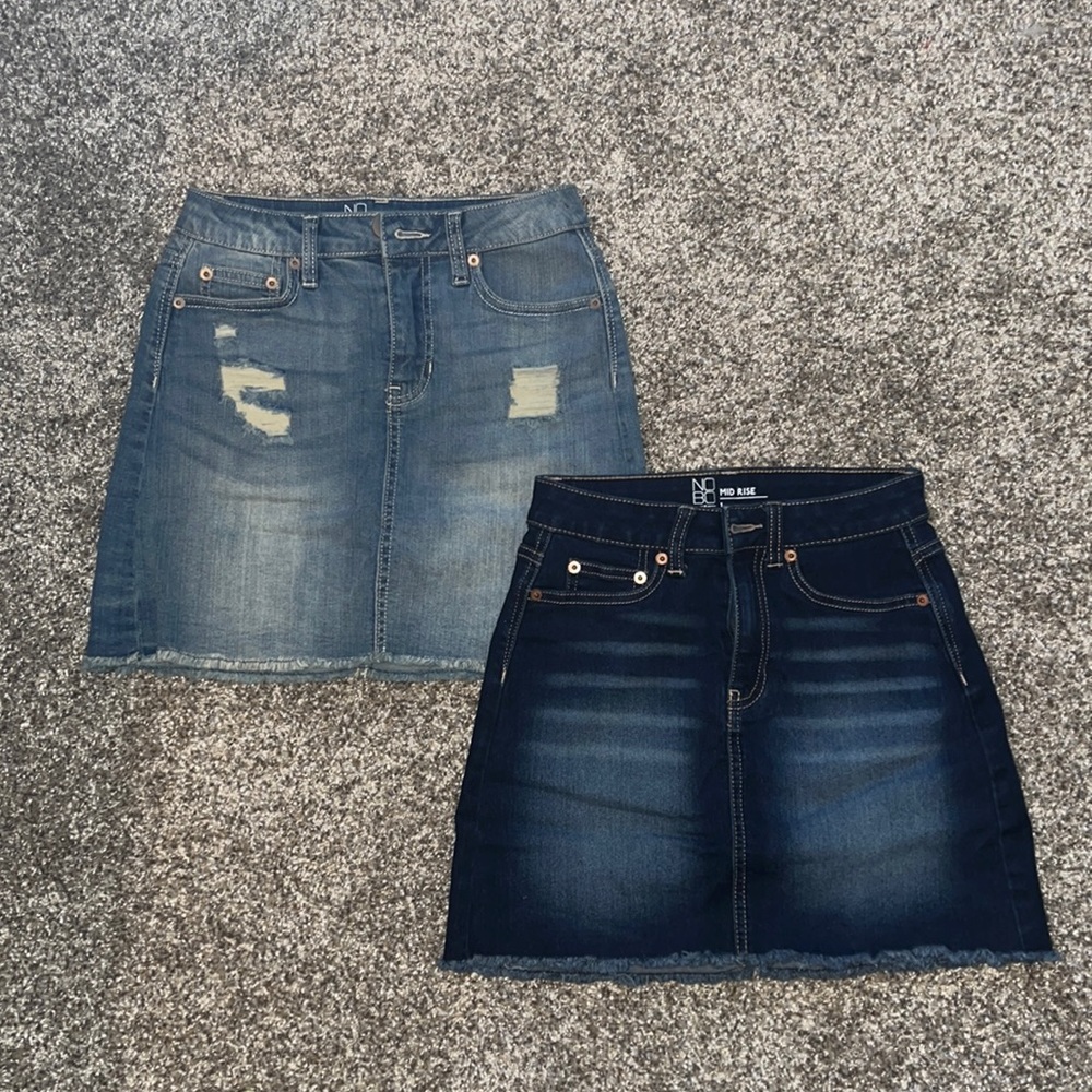 Denim skirts